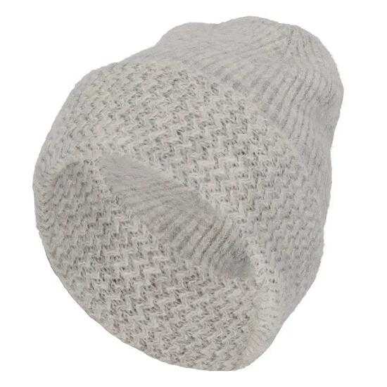 Bonnet d'hiver pour fille gris clair uni taille unique