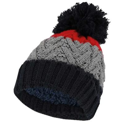 Wintermuts jongens skimuts pompon multi groen 2 tot 4 jaar