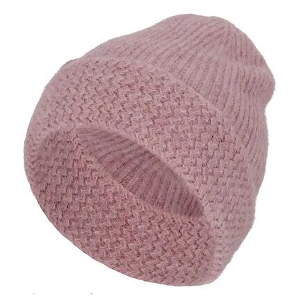 Bonnet d'hiver pour fille gris clair uni taille unique