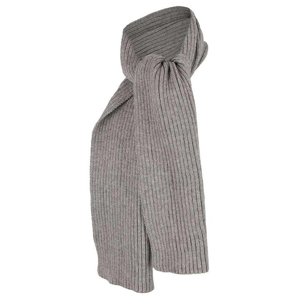 Cappello e sciarpa da bambino a coste tinta unita 2/4 anni grigio medio 3/3