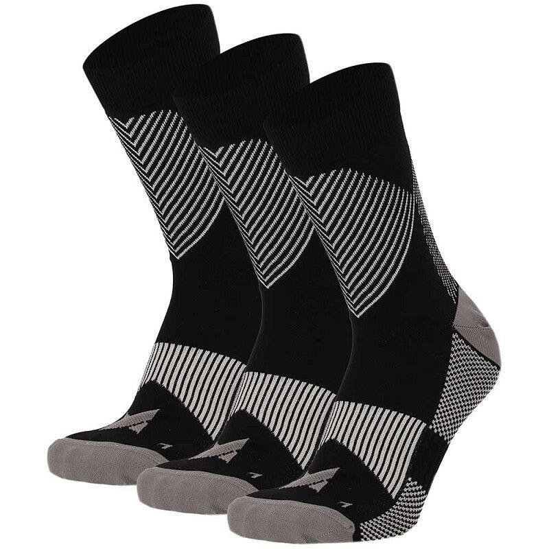 XTREME Xtreme – Sport-Kompressions-Viertelsocken – 3er-Pack – Unisex – Multi Schwarz