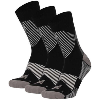 Xtreme - sport compressie quarter sokken - 6-pak - unisex - multi zwart
