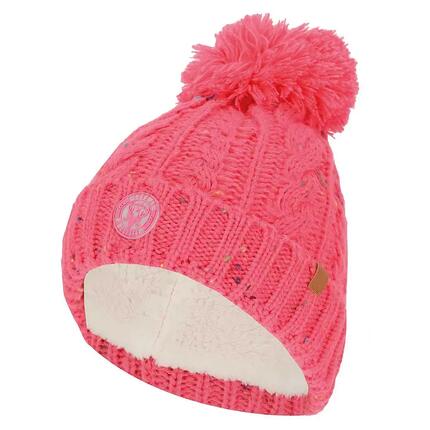 Bonnet d'hiver pour fille blanc cassé taille unique