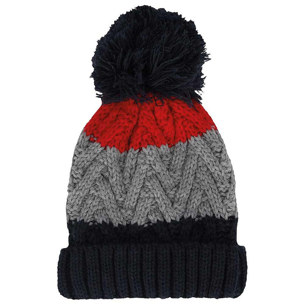 Wintermuts jongens Skimuts Pompon Multi Rood 2 tot 4 jaar 3/3