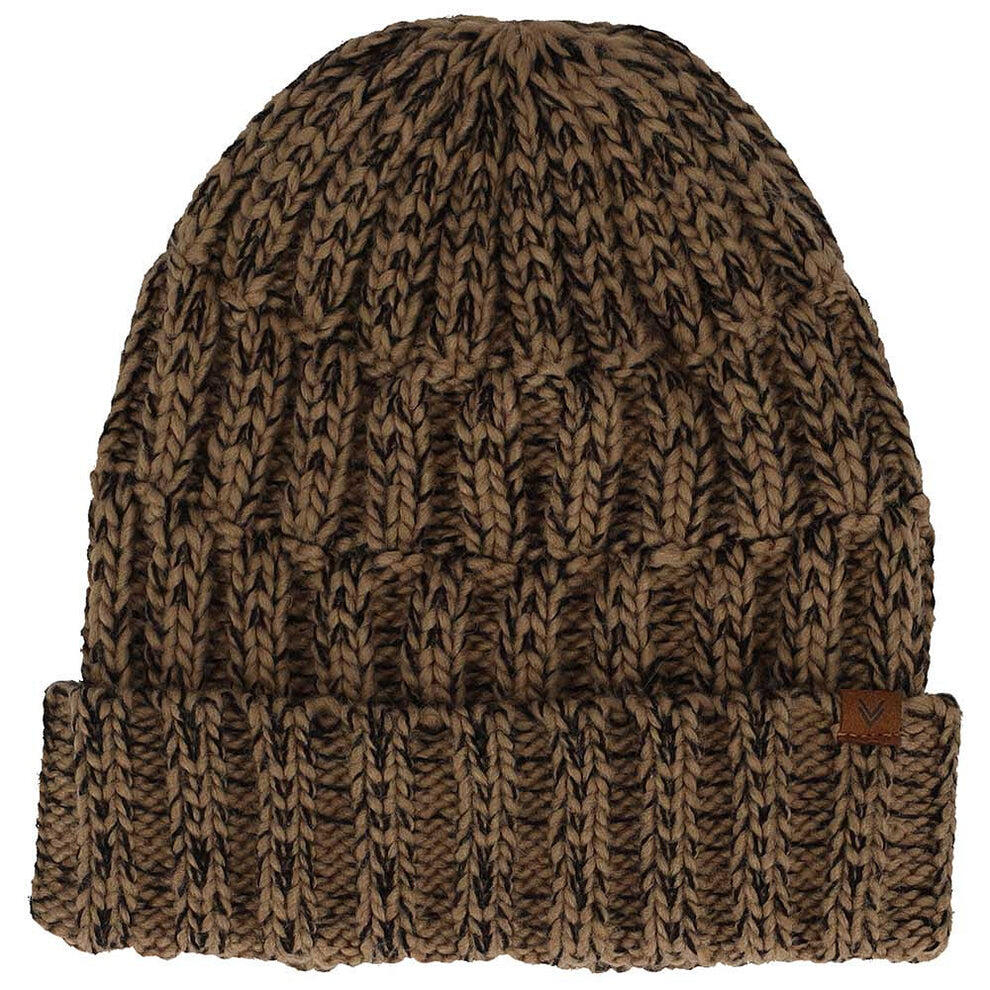 Bonnet de ski homme tricoté multicolore taupe taille unique 2/3
