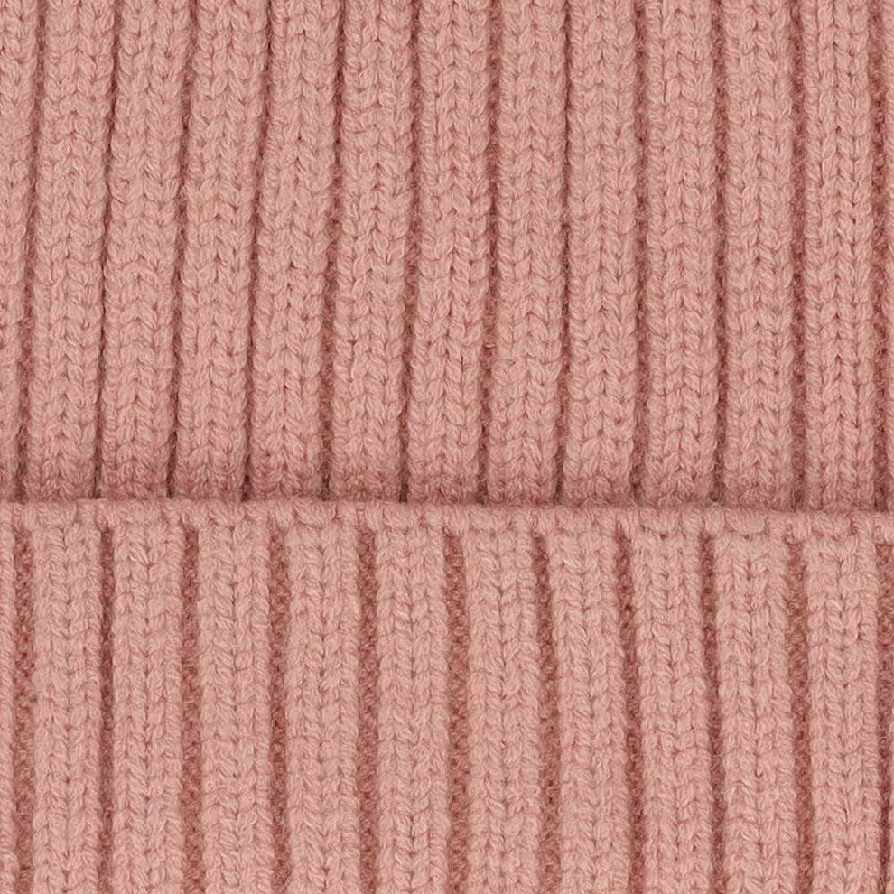 Baby Muts Ribbed + Pompon 1-2 Jaar Licht Roze 3/3