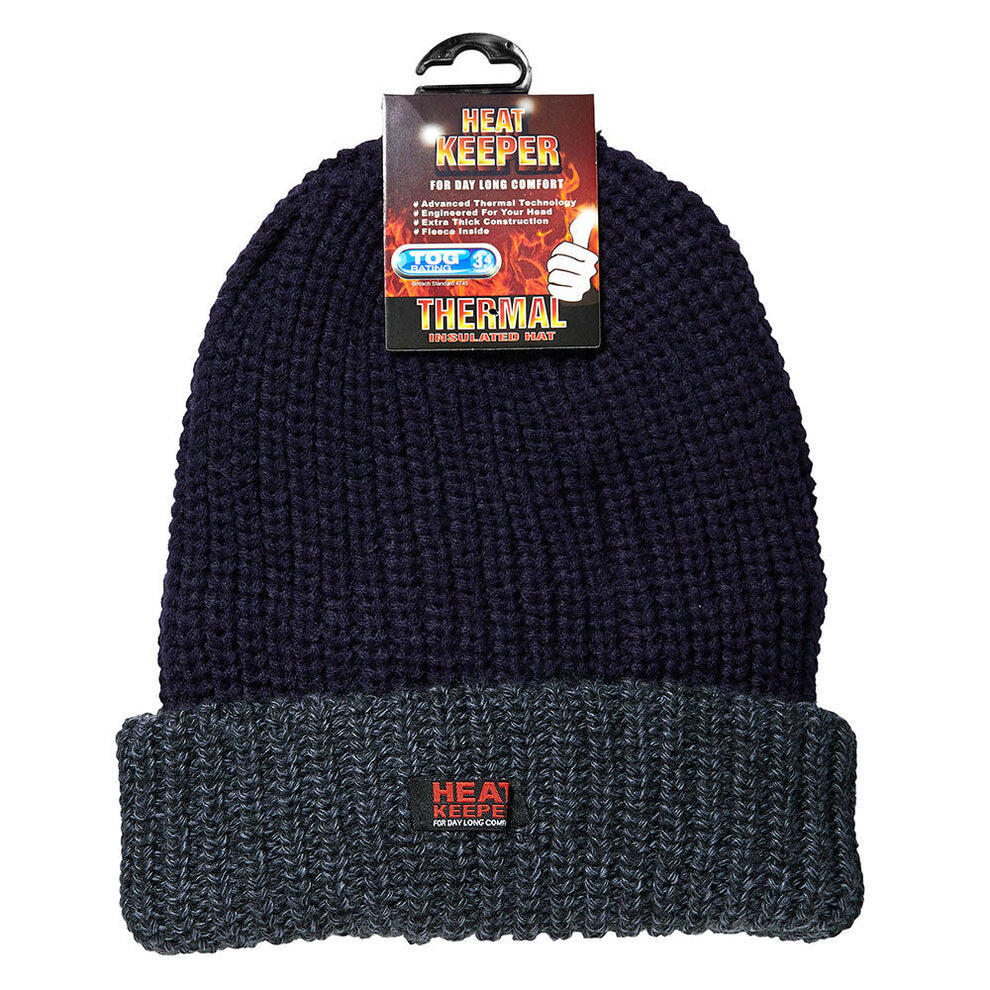 Heatkeeper - Cappello termico da uomo Blu Navy - 4 pezzi 7/7