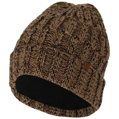Cappello da sci da uomo in maglia nero taglia unica