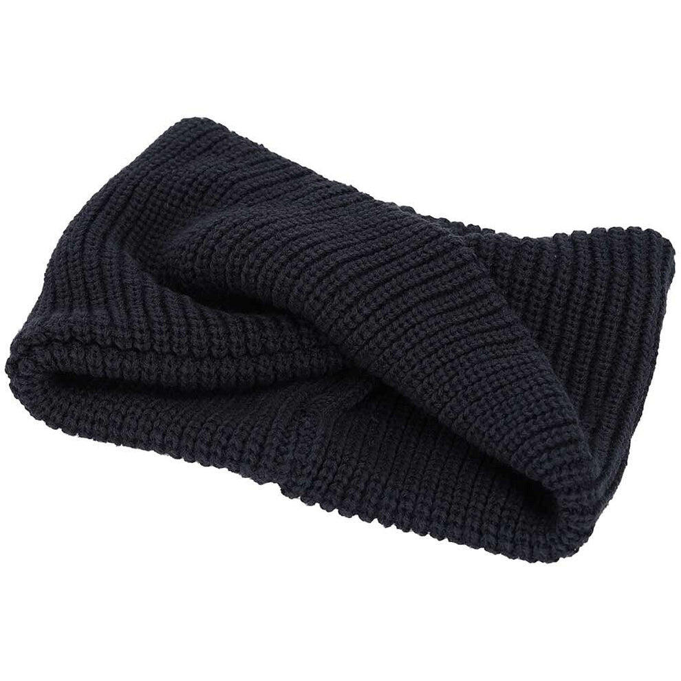 Sciarpa da collo a coste blu navy per bambini dai 2 ai 4 anni 2/3