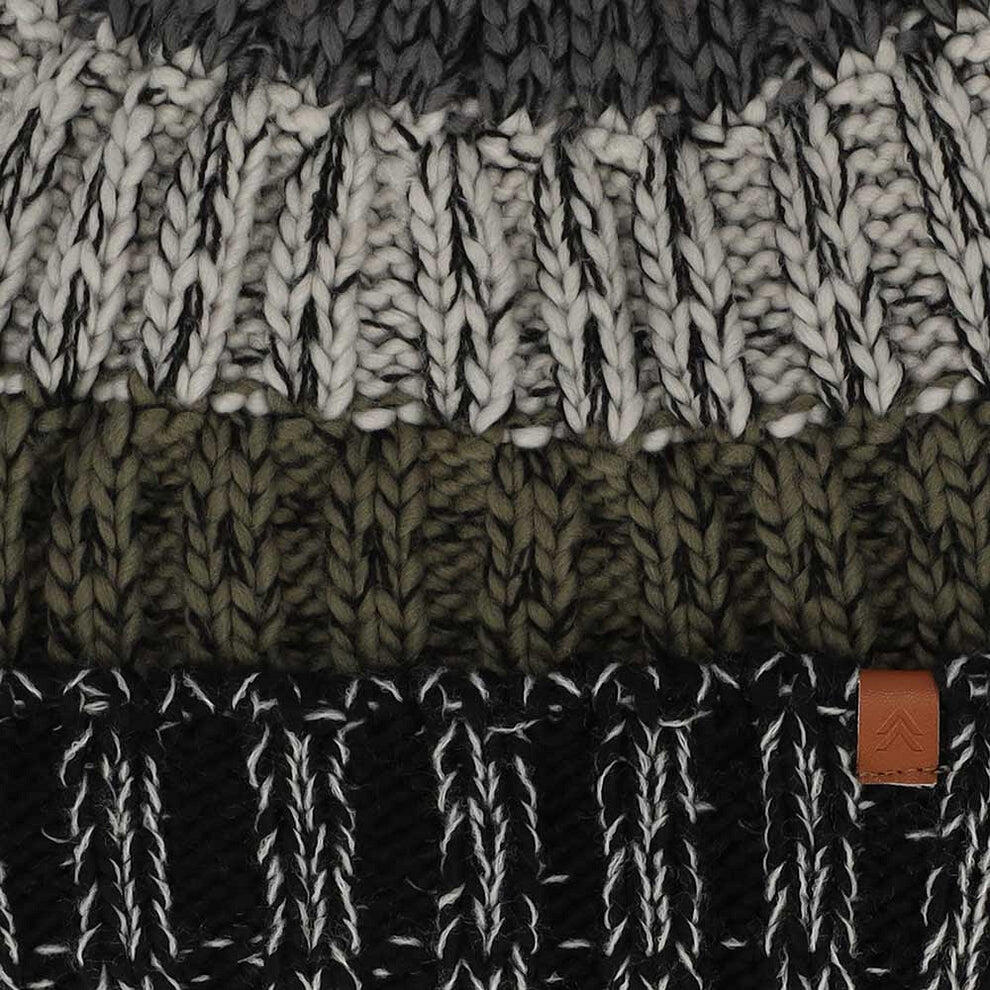 Skimuts heren Fashion Stripes Multi Zwart One Size 3/3