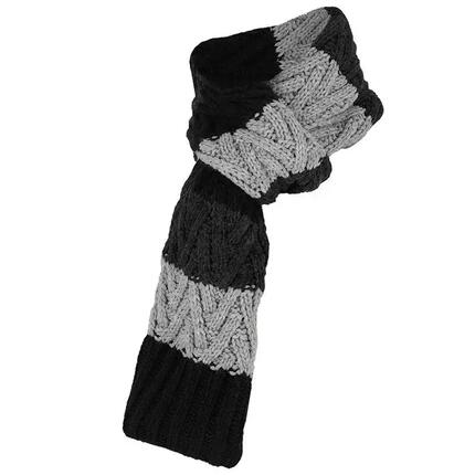 Sjaal jongens Knitted Zwart Wintersjaal 4 t/m 8 jaar