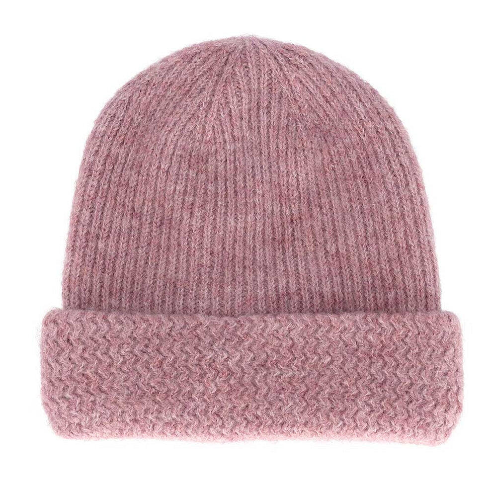 Ensemble d'hiver lilas chiné pour fille bonnet et col roulé taille unique 5/5