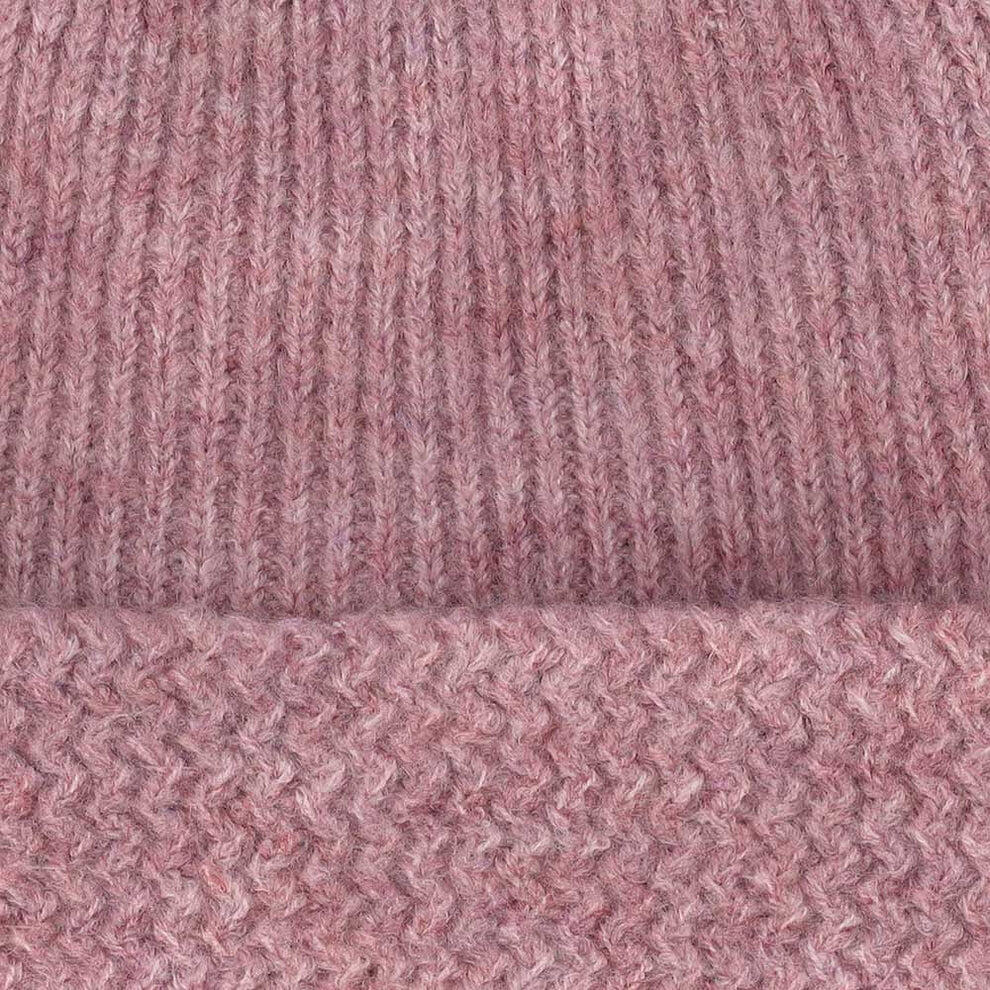 Ensemble d'hiver lilas chiné pour fille bonnet et col roulé taille unique 4/5