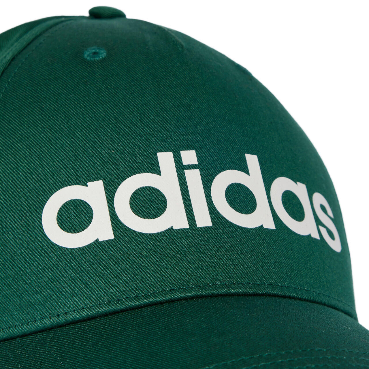 adidas pet van katoen met gebogen klep, snapback, groen 3/4
