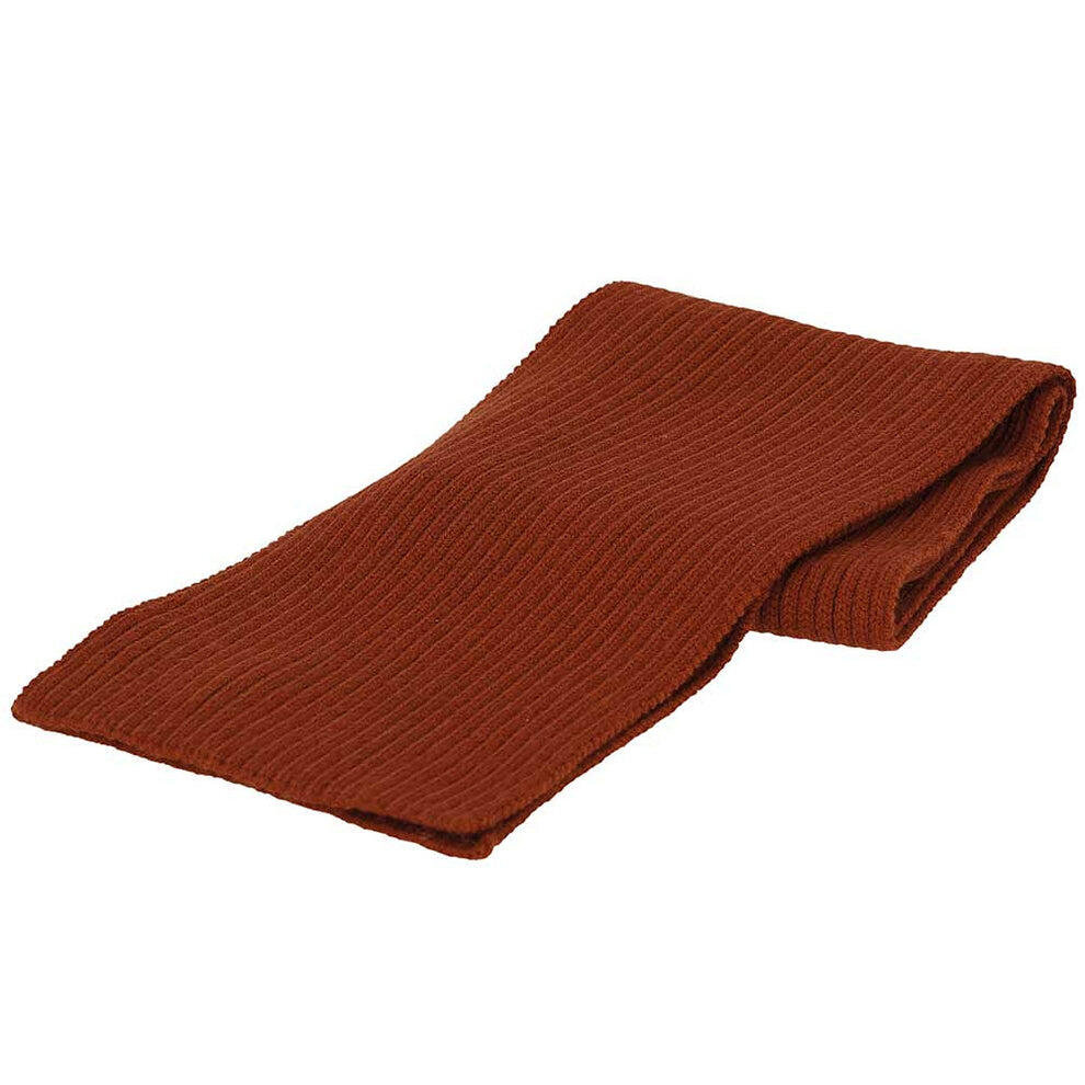 Sciarpa per bambini unisex tinta unita taglia 2/4 anni marrone medio 2/3