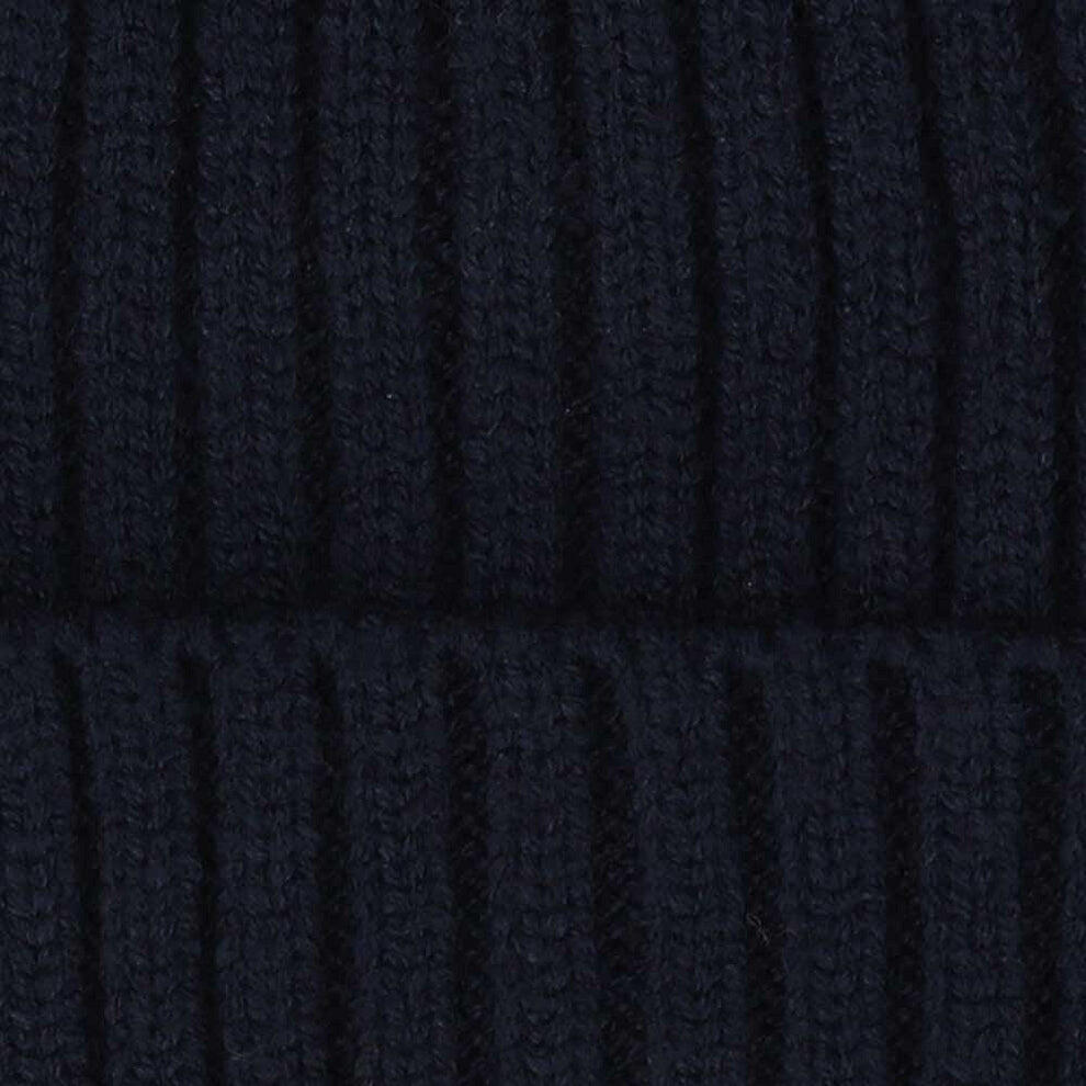 Berretto a coste blu navy per bambini di 4/8 anni 3/3