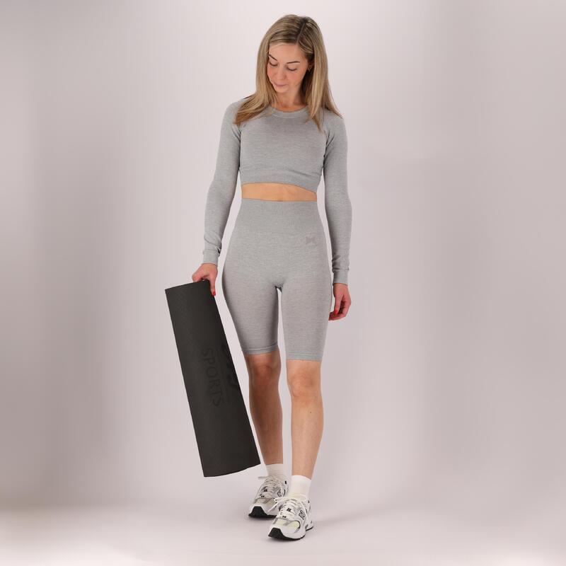 Xtreme - Ensemble de sport femme - Short/Crop top - Noir - Crop top femme -