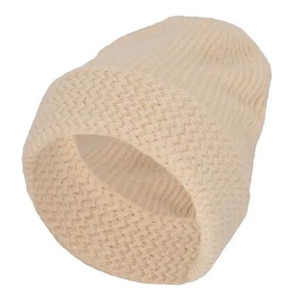 Bonnet d'hiver pour fille gris clair uni taille unique