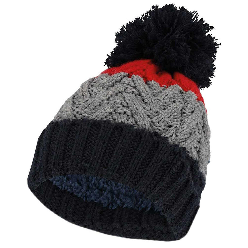 Winterset jongens Skiset Muts & Sjaal Multi Rood/Navy 4 t/m 8 jaar 2/3