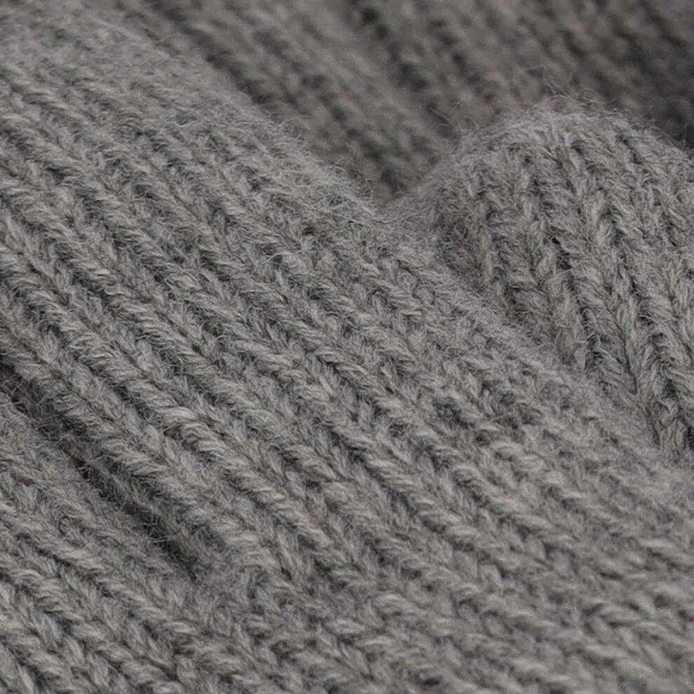 Gants tricotés pour filles gris clair taille unique 3/3