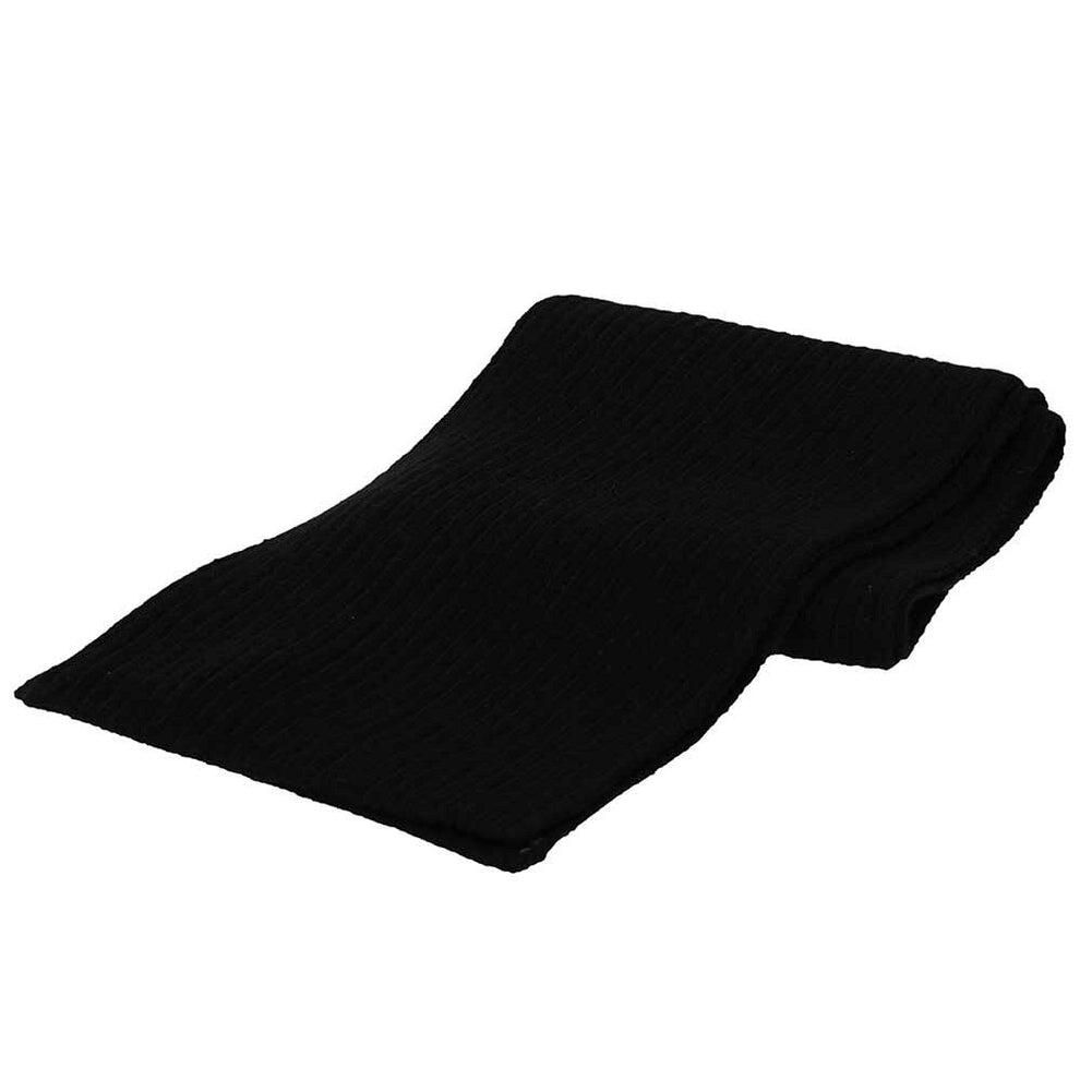 Sciarpa per bambini unisex tinta unita 2/4 anni nera 2/3
