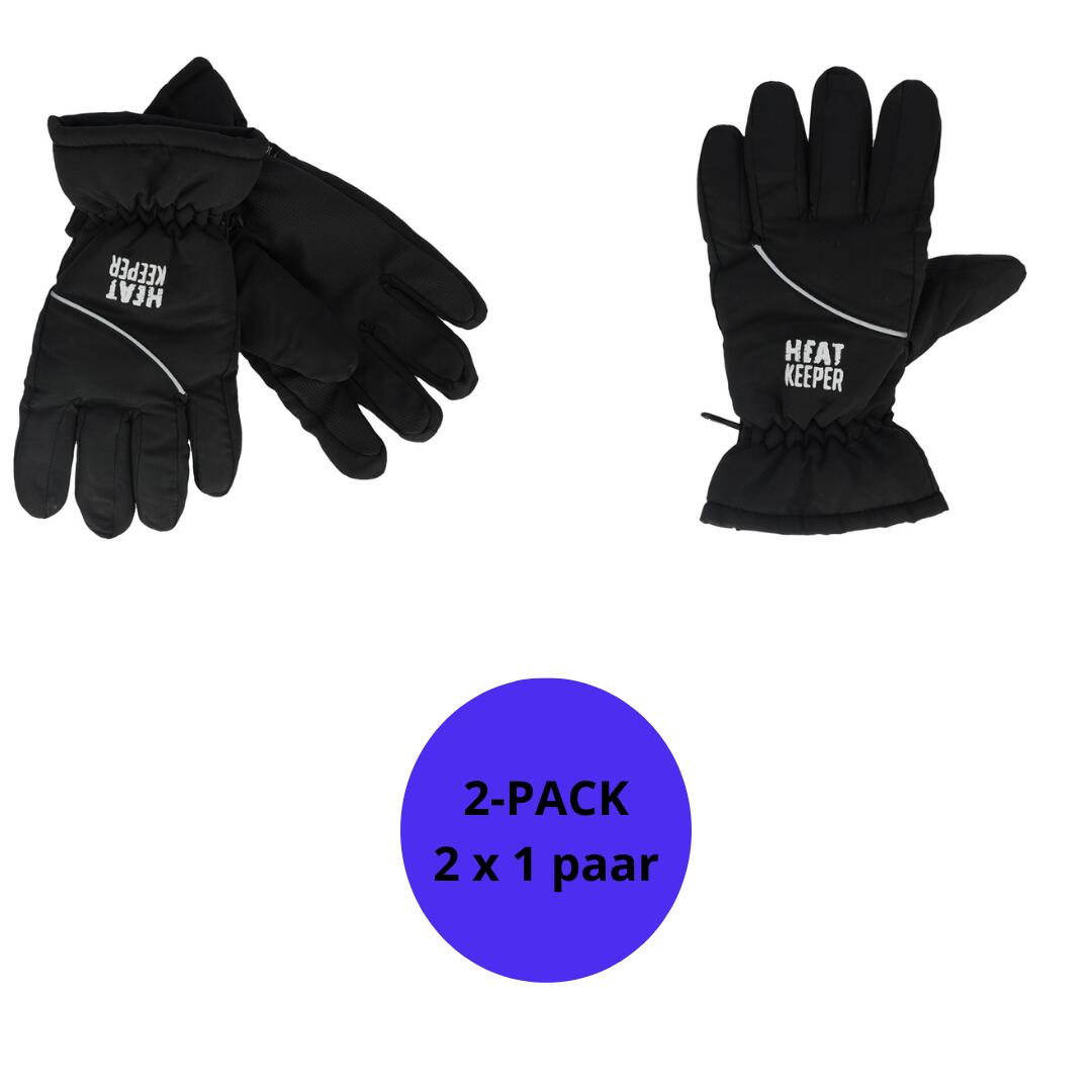 Heat Keeper - Heatkeeper - Gants De Ski Enfants - Noir - 2 Paires - Gants - Noir -  5 À 6 Ans  - Decathlon