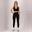 Xtreme - Ensemble de sport pour femme - Leggings/soutien-gorge - Noir