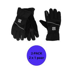 Heatkeeper - Gants de ski (PRO) femmes - Noir - 2 paires