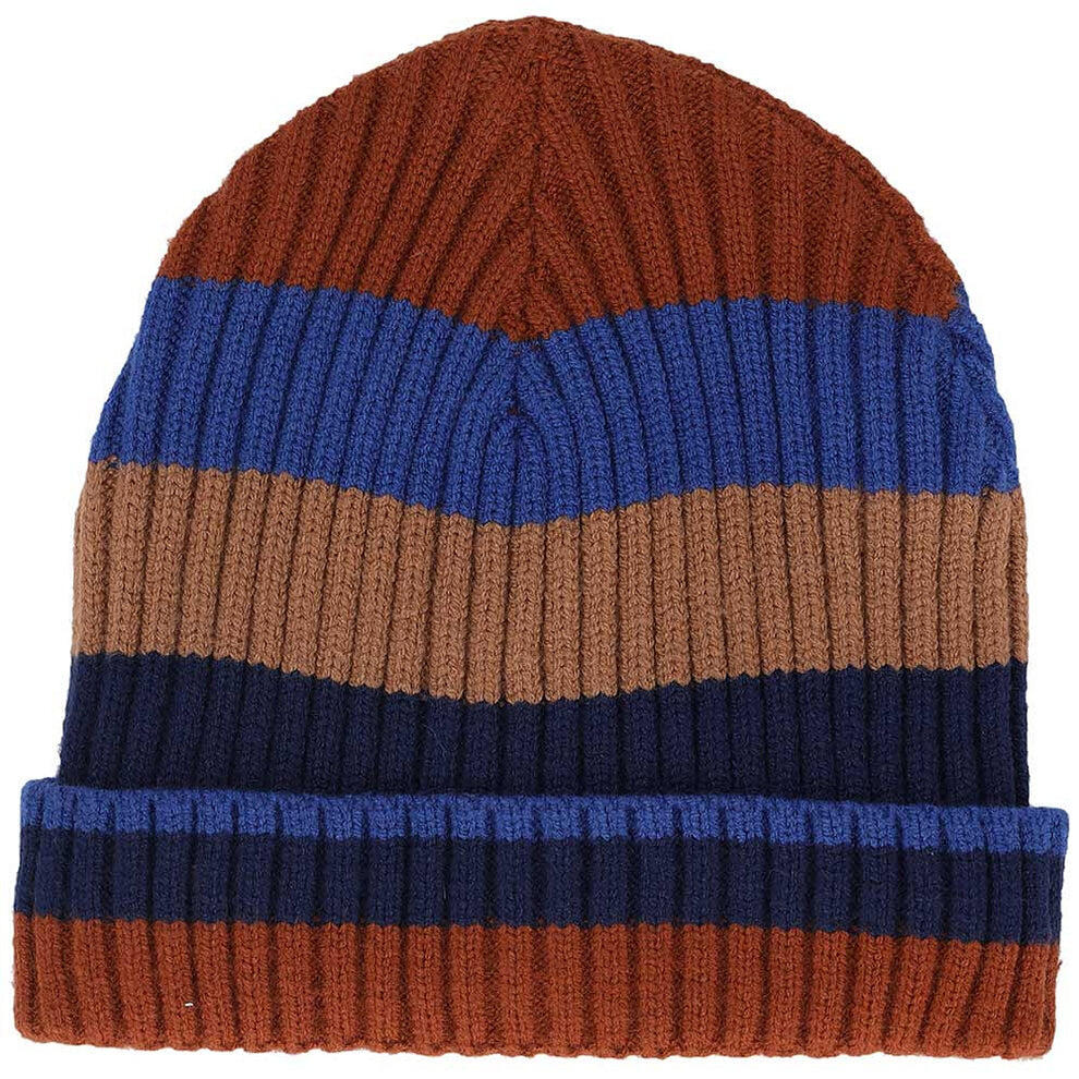 Modische Jungen-Mütze mehrfarbig blau Wintermütze Einheitsgröße 3/3