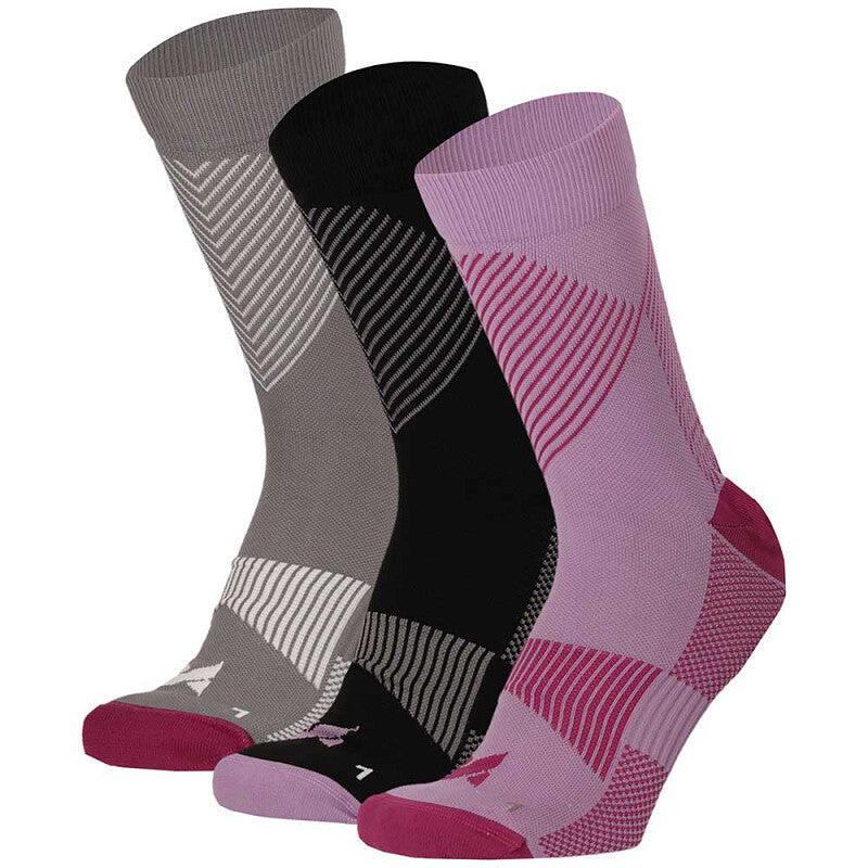 Xtreme Sockswear   - Chaussettes De Compression Xtreme Quarter 3-pack Multi Violet - Chaussettes De Compression - Gris|multicolore|noir - 35/38 - Decathlon