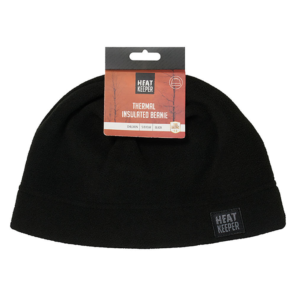 Heatkeeper - Cappello termico per bambini - Pile - Nero - 4 pezzi 2/5