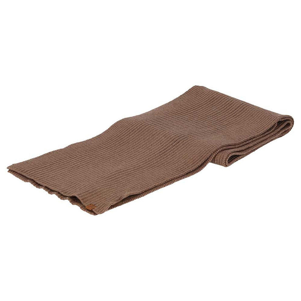 Sjaal heren Ribbed Taupe Effen One Size 2/3