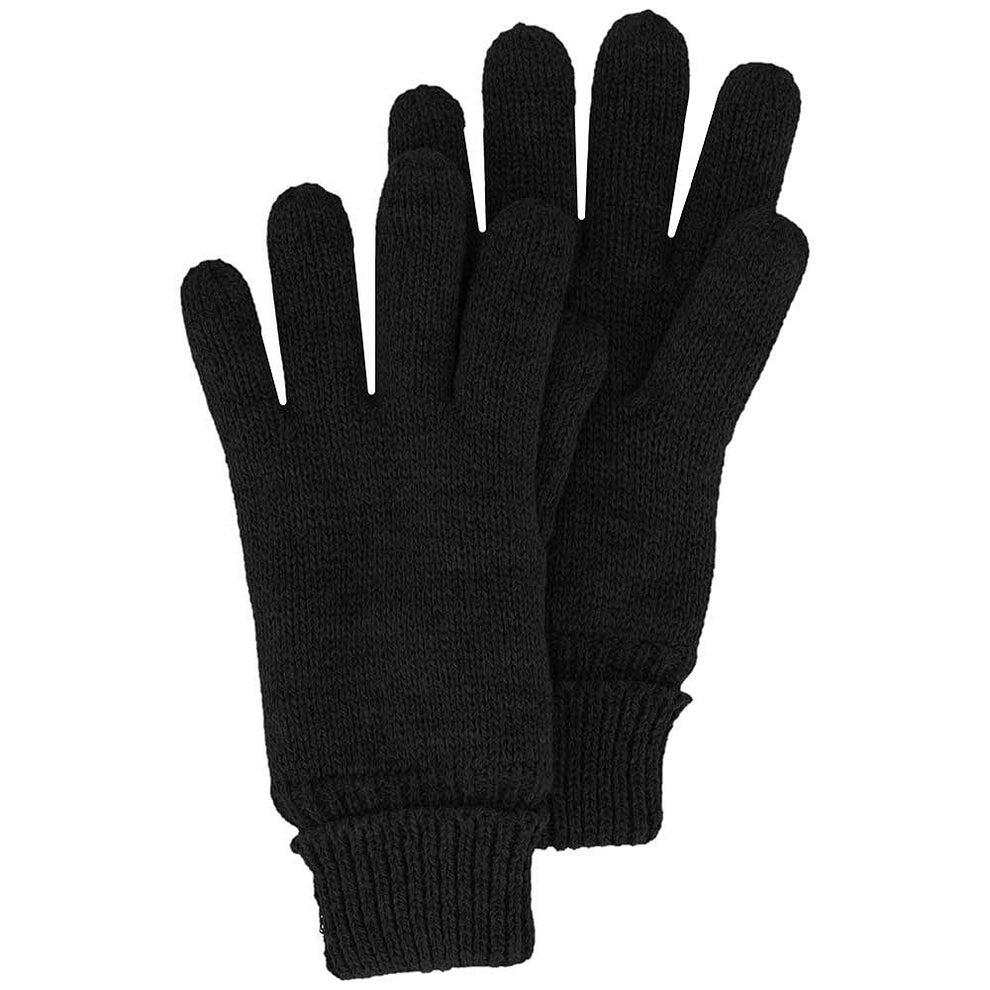 Handschoenen Jongens Ribbed Effen Zwart 4 t/m 8 jaar 2/3