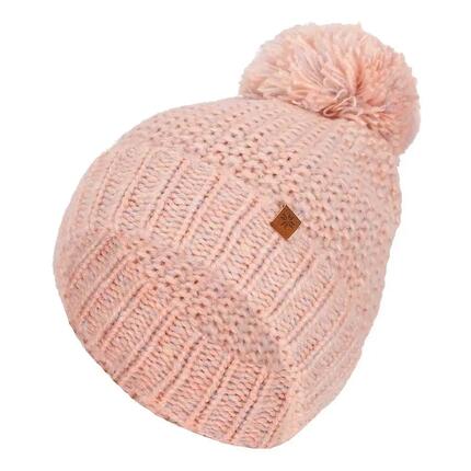 Bonnet de ski fille camel tricoté taille unique