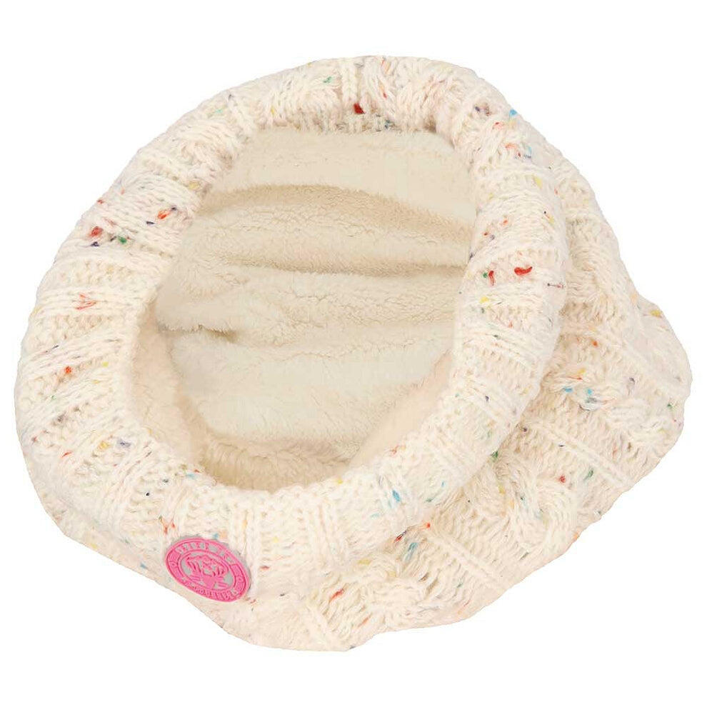 Completo invernale da bambina set da sci colore bianco sporco confezione 3/5