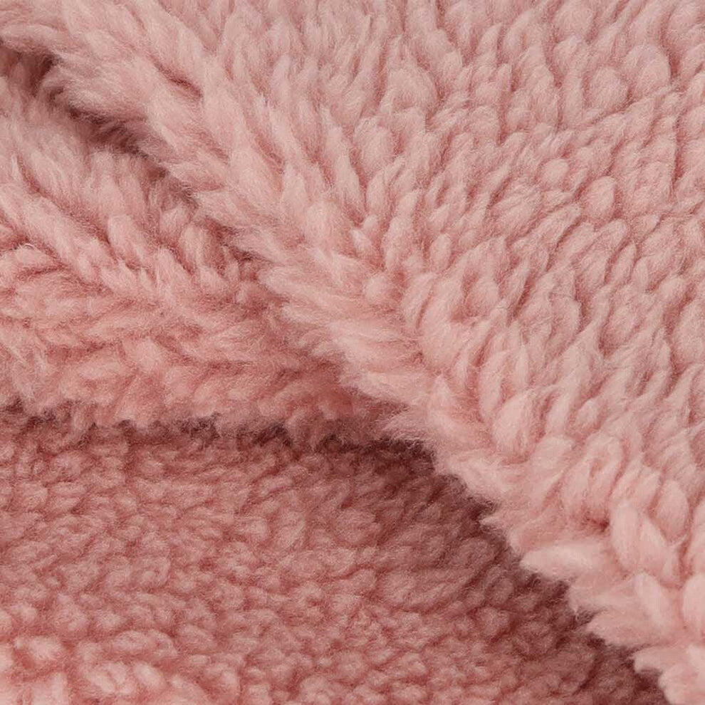 Sciarpa a collo in lana effetto orsetto rosa chiaro per bambine di 4/8 anni. 3/3