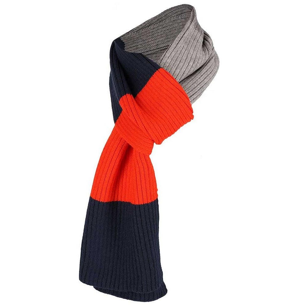 Jungenmütze und Schal modisches Set in Orange Einheitsgröße 3/3