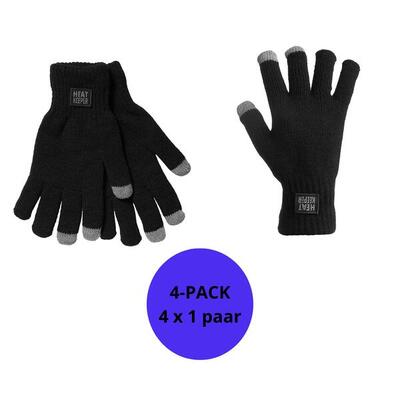Heatkeeper - Thermohandschuhe - I-touch - Schwarz - 4 Paar