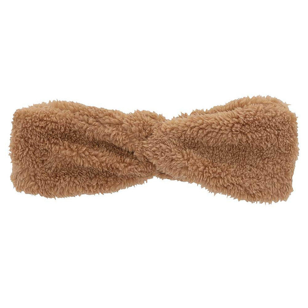Winterset Meisjes Teddy Wol Fan Zand Haarband + Hoedje + Colsjaal 6/7