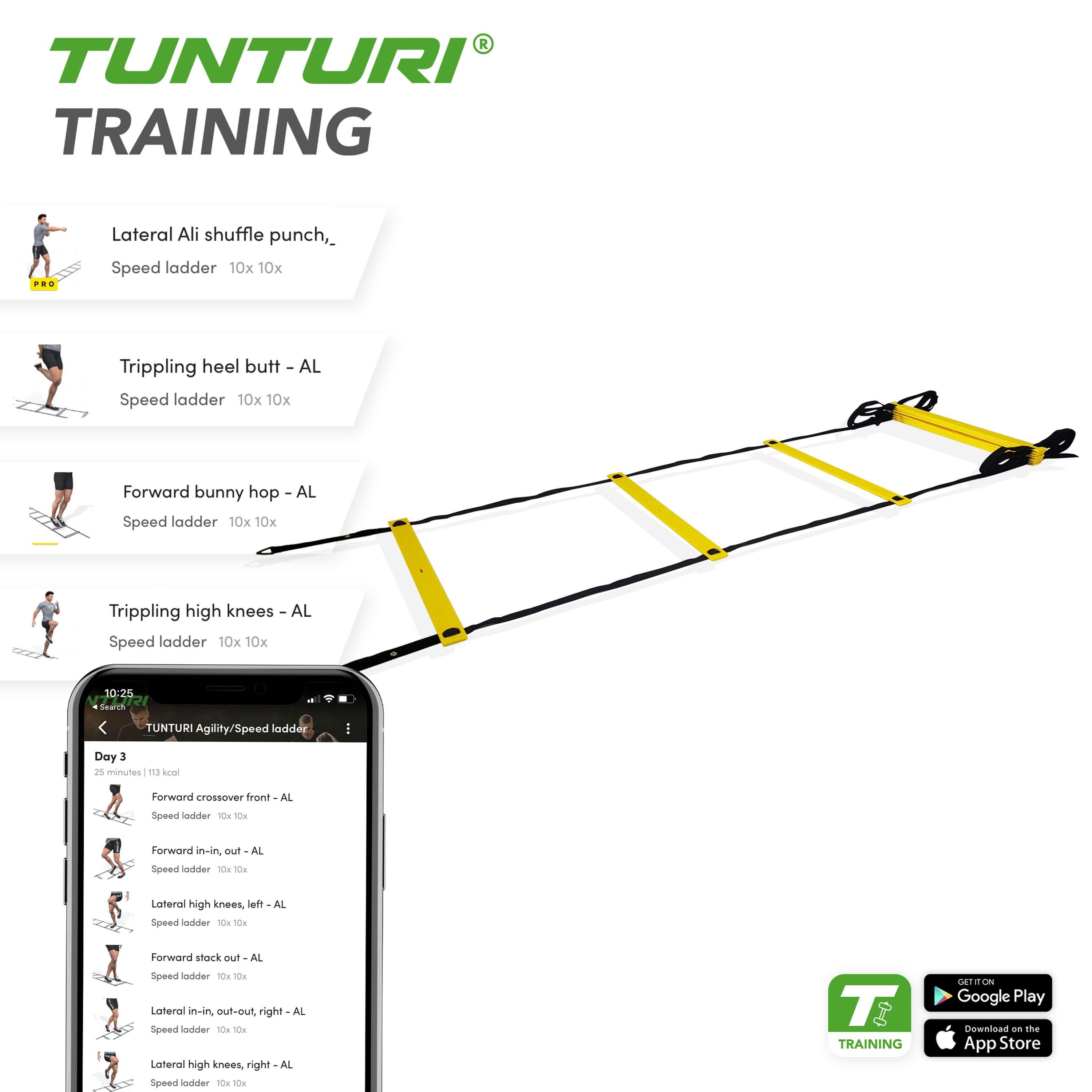 Agility Ladder - Speed ladder - Fitness ladder - Loop ladder - 4.5m 3/7