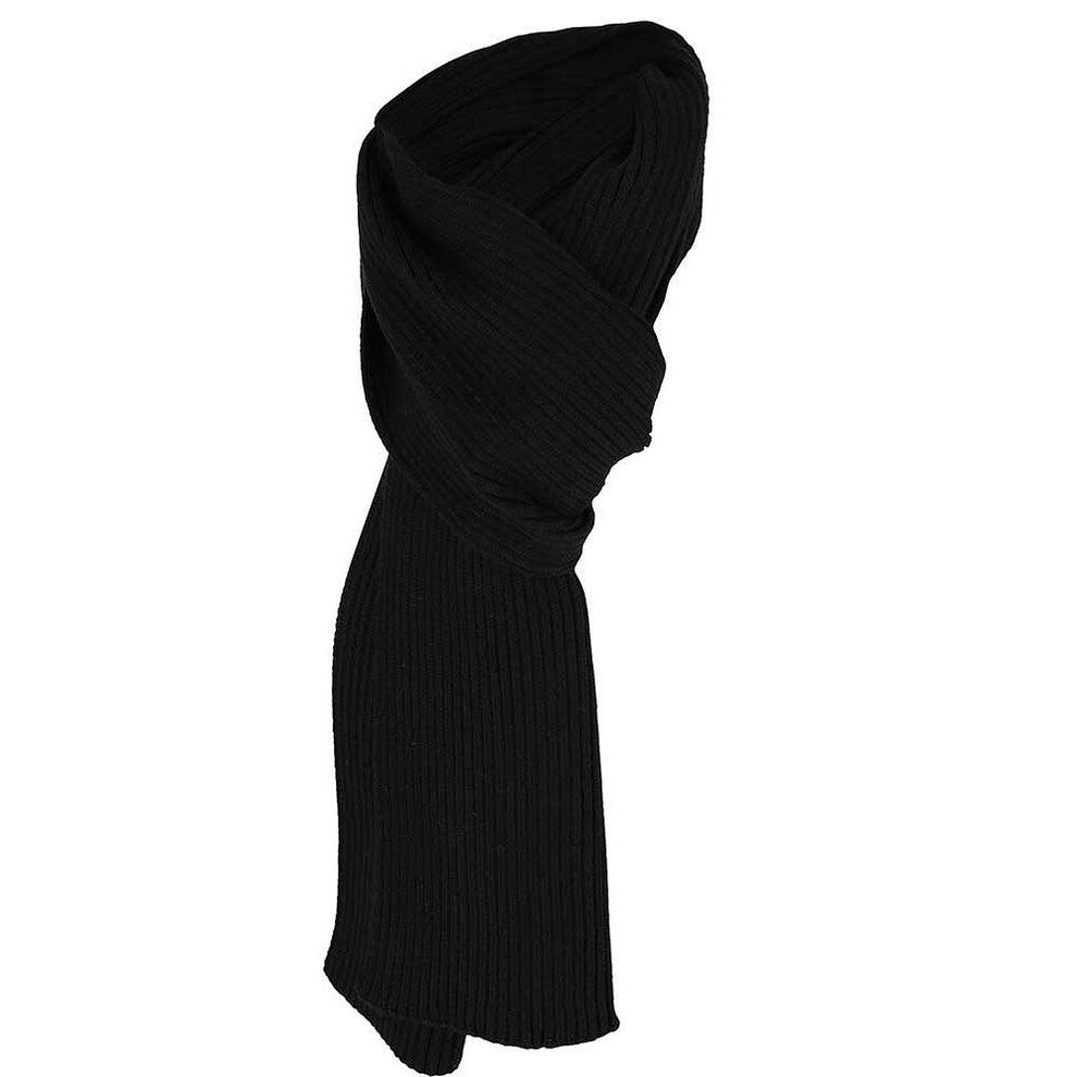 Muts & Sjaal heren Ribbed Effen One Size Zwart 3/5