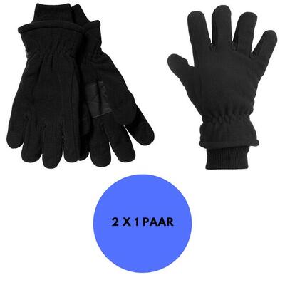 Heatkeeper – Fleece-Thermohandschuhe – Herren – Schwarz – 2 Paar