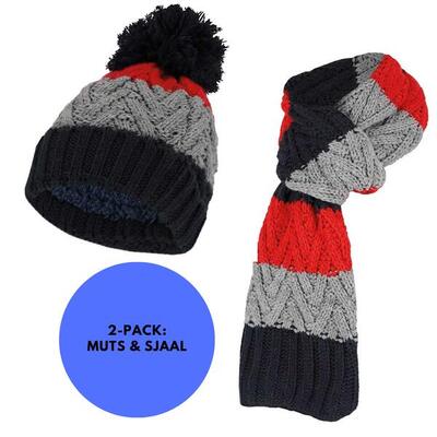 Heatkeeper - winterset jongens - skiset heatkeeper - muts & sjaal - multi