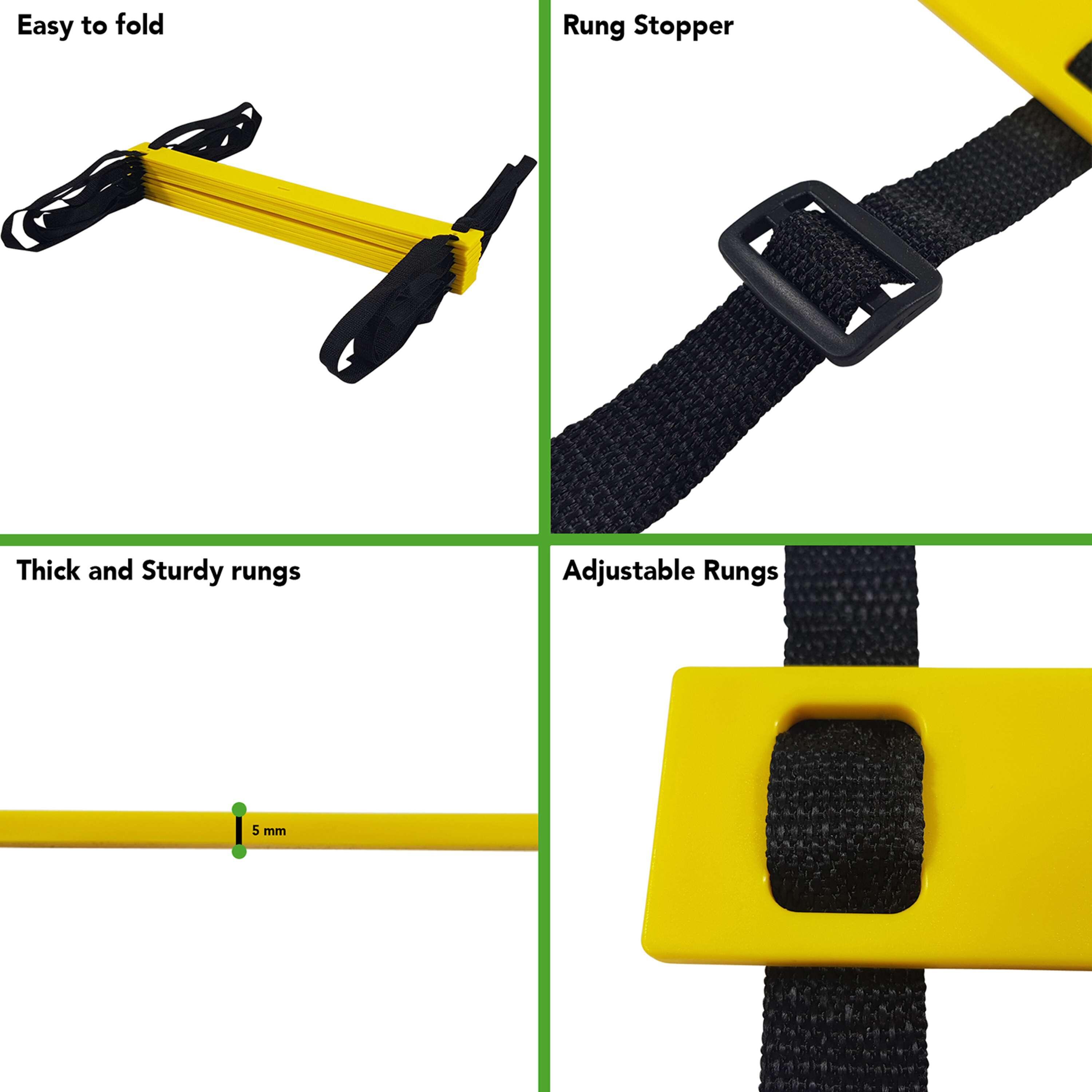 Agility Ladder - Speed ladder - Fitness ladder - Loop ladder - 4.5m 4/7