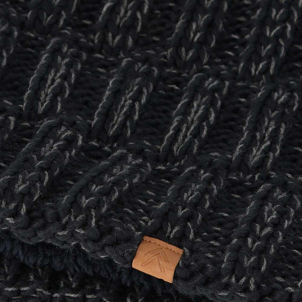 Sciarpa da uomo in maglia blu navy/grigio taglia unica. 3/3