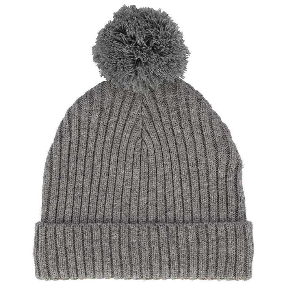 Muts Meisjes Wintermuts Ribbed Licht Grijs 4 t/m 8 jaar 2/3