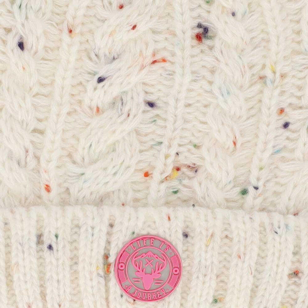 Completo invernale da bambina set da sci colore bianco sporco confezione 5/5