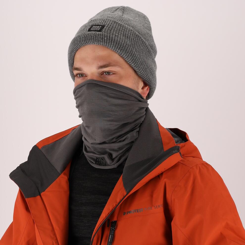 Heatkeeper - Cappello termico da uomo Grigio - 4 pezzi 2/7
