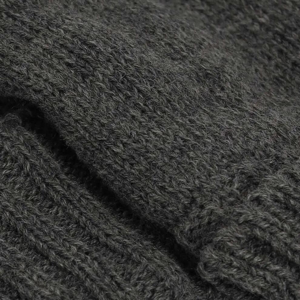 Gants tricotés pour homme gris moyen 3/3