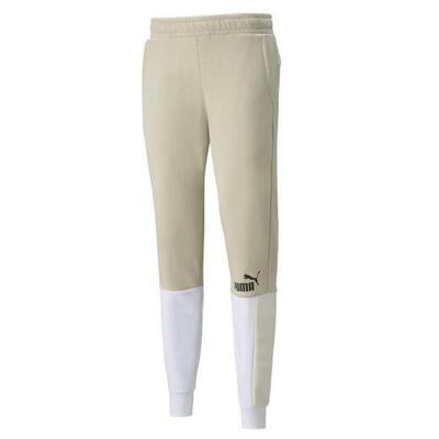 Lange broek puma essential + block sweatpant tr voor mannen